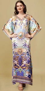 Free Size Kaftan Dress for Women Caftan Bathing Swim Cover Up Boho Beach Dress - Picture 1 of 3