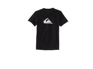 Quiksilver T-Shirt Kids Medium Black 100% Cotton Short Sleeve Pullover ERK241 - Picture 1 of 8