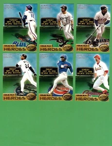 1998 Pacific Home Run Heroes Set of (6) Cards! Ken Griffey, Jr! Mark McGwire! - Picture 1 of 2