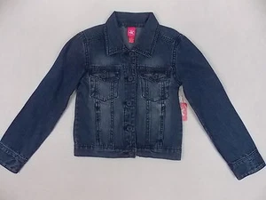 JK Girls J Khaki Denim Jean Jacket 100% Cotton Small (7) #7621 - Picture 1 of 6