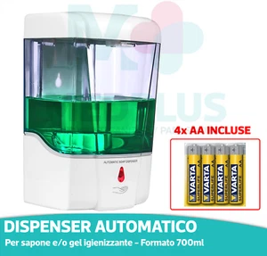 AUTOMATIC DISPENSER DISPENSER SOAP MAXI 700ML CONTACTLESS SANITIZING GEL - Picture 1 of 6