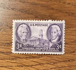 1946 U.S. Stamp: 150th Anniversary of Tennessee Statehood - Picture 1 of 1