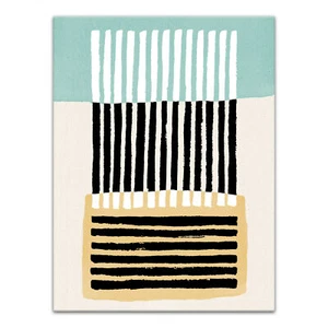 Creative Products Black Stripes Abstract 30 x 40 Canvas Wall Art - Picture 1 of 5