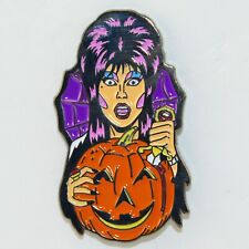 Elvira Halloween Enamel Pin Mistress Gothic Punk Brooch 80s Metal Badge Lapel