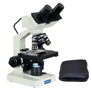 OMAX 40X-2000X Built-in 1.3MP Digital Camera Binocular Compound Microscope +Case - Picture 1 of 8