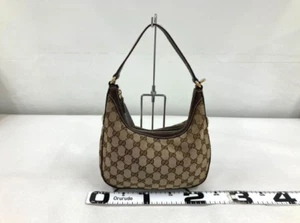 Gucci Hobo Schultertasche Handtasche GG Canvas Leder - Bild 1 von 24