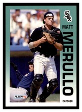 1992 Fleer #90 MATT MERULLO Chicago White Sox ~D6F