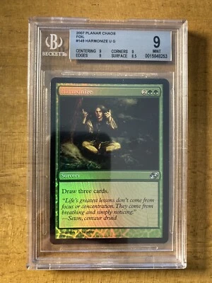 MTG✨HARMONIZE FOIL✨Planar Chaos BGS 9 MINT 2007 Uncommon Sorcery POP 1 ! - Image 1 of 2