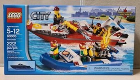LEGO CITY: Fire Boat -#60005 - NEW/Factory SEALED - Retired