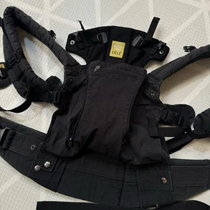 LILLE BABY ergonomic Infant Carrier Black nylon Cotton Adjustable sling - Picture 1 of 8