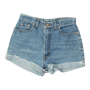 Pantalones cortos de mezclilla azules para mujer Levi's | Pantalones de diseñador de alta gama de lujo vintage - Imagen 1 de 3