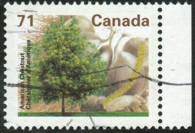 Árvores frutíferas Canadá sc#1370: castanha americana, perfeito. 13.1, Peterborough, Usado - Imagem 1 de 2