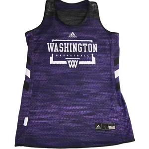 UW Huskies Reversible Basketball Practice Jersey Purple Men's Large #44 Adidas - Picture 1 of 11