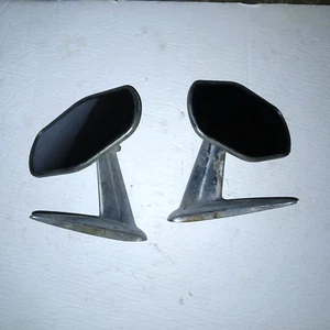 JUEGO DE 2 ESPEJOS RETROVISORES ROBERK VINTAGE CROMADOS SIN GRIETAS - Imagen 1 de 3