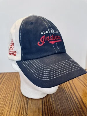 Cleveland Indians Baseball Cap~ Budweiser Game Time⚾️Adjustable - Image 1 of 4