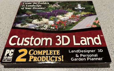 Custom 3D Land PC CD LandDesigner 3D/Personal Garden Planner  Landscape Design - Image 1 of 3