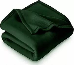 Luxus Einzelbett Größe Fleece Überwurf Mikrofaser Plüsch Winter Reise Decke Grün - Bild 1 von 6