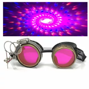 Beugung Kaleidoskop Rave Brille Steampunk Brille Cosplay Burning Man - Bild 1 von 7