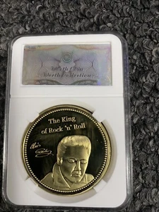 Gold-Gedenkmünze Elvis Presley 1935-1977 King Of Rock - Bild 1 von 6