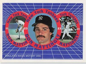 1986 SPORTFLICS MAGIC MOTION OFFER DON MATTINGLY - Picture 1 of 2