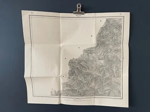World War I WWI Great War Map of MUSUL - VLASINA Bulgaria 1931 FREE POSTAGE - Picture 1 of 7