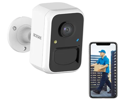 Acesee Security Cameras Wireless Outdoor 1080P Outdoor Camera Color Night Vision