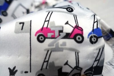 IZOD~ESTADO PERFEITO!!~SKORT DE GOLFE FEMININO ESTAMPA DE CARRINHO DE GOLFE ROSA E AZUL real 14 - Imagem 1 de 4