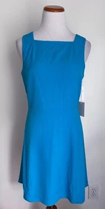 Neu mit Etikett! 1.State türkisblaues ärmelloses Kleid, eckiger Ausschnitt, Größe 4, orig 129 $ - Bild 1 von 5