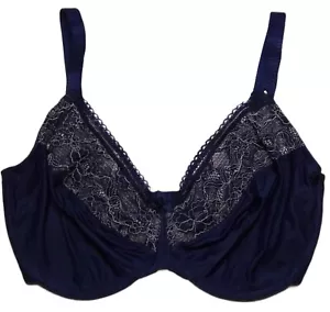 M&S Minimiser Underwired Bra Marks and Spencer Non-moulded Navy Blue Size 32G - Picture 1 of 12