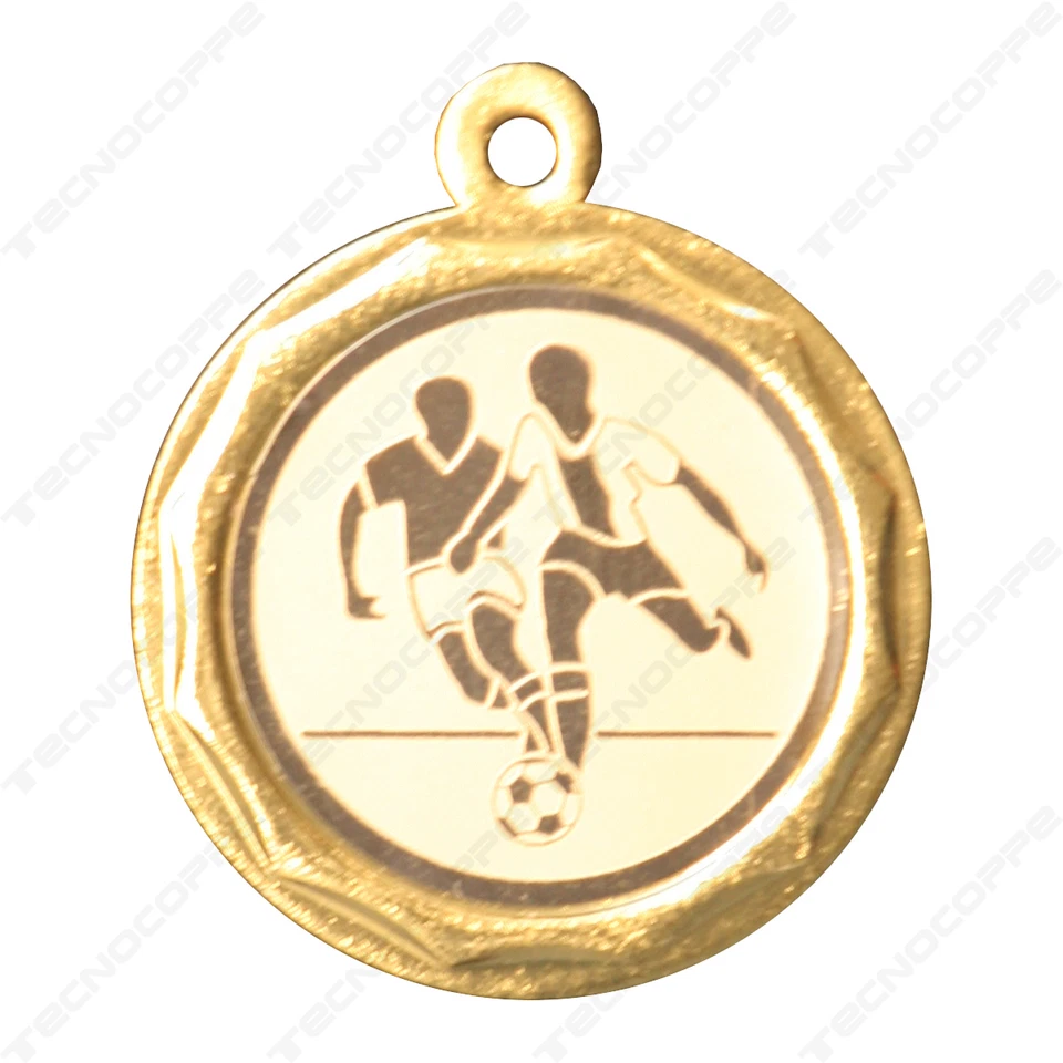 Medaglia premiazioni calcio 32 mm con nastro tricolore Ideale festa compleanno