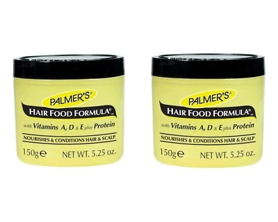 2x Tarro de fórmula de alimentos para el cabello Palmer's 150 g Foto 1 de 4