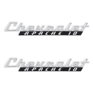 04-563 BROTHERS Trucks C/K Fender Badge Pair - Chevrolet Apache 10 - Picture 1 of 5