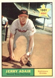 1961 Topps #71 Jerry Adair Baseball Card Baltimore Orioles Near Mint - Picture 1 of 2