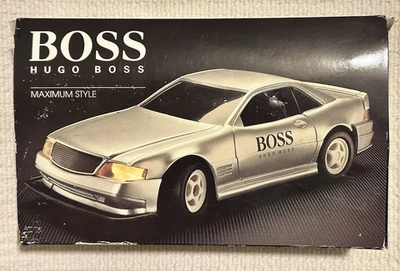 Vintage 1994 Hugo Boss Silver RC Remote Control Car In Original Box NEW! UNUSED! - Image 1 of 4