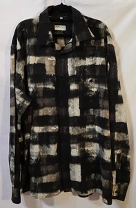 Georg Roth of Germany Men's Button-Up Shirt, Size 2XL, Brown Abstract Pattern - Picture 1 of 3
