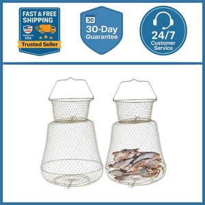 Schwimmende beschichtete Edelstahl Metalldraht Elritzenfalle zum Fangen kleiner Köderfische USA - Bild 1 von 8