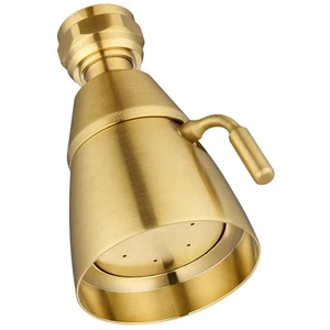 High Flow Shower Head, Brass Shower Sprayer for Outdoor, Adjustable Angle and... - Picture 1 of 9