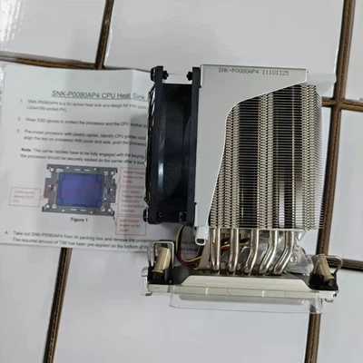 Supermicro Fan SNK-P0080AP4 4U Active CPU HS LGA4189 Socket P4 for X12 Whitle... - Image 1 of 3
