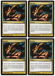 Mortify x4 4x Commander 2011 PLAYSET Multi-Color Uncommon Instant MTG NM AZ1 - Picture 1 of 2
