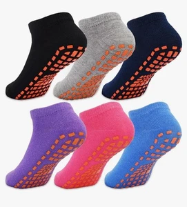 SkiBeaut Kid Trampolines Socks Ankle Non Slip for Boys Girls 2-5/6-9/10-13 Years - Picture 1 of 1