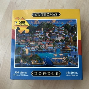 Dowdle Folk Art St Thomas 500 pc Jigsaw Puzzle  Used - Picture 1 of 3