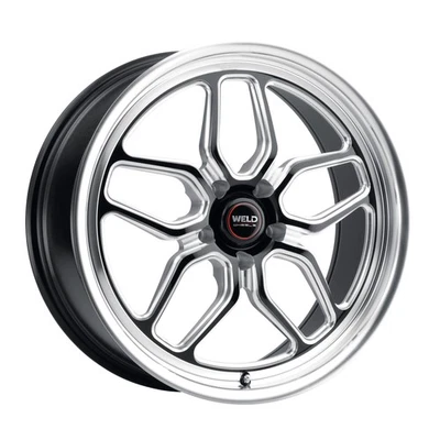 Weld Racing Wheels Laguna Street 20x8 +0 Gloss Black Milled 5x127 5x5 (QTY 1) - Image 1 of 4