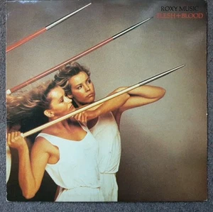 ROXY MUSIC - Flesh + Blood 1980 1st Press LP Album Record, Vinyl Is In NM Con - Picture 1 of 8