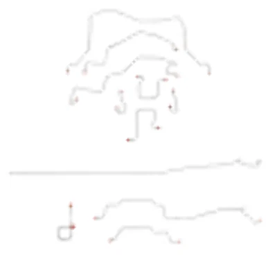 Kit de línea de freno para Dodge Ram 2500 1998-2001 4x4 platón largo cabina regular RWABS-CBK0116SS Foto 1 de 4