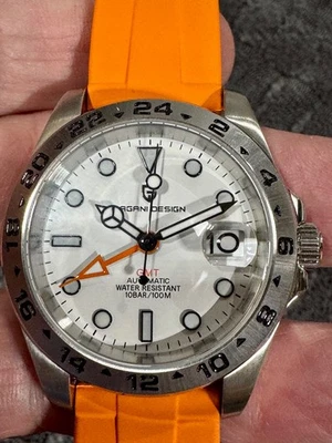 Pagani Design PD-1762 Explorer GMT Homage, Synthetic Sapphire Glass w/AR Coating - Image 1 of 4