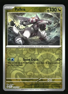 SV08: Surging Sparks #136/191 Palkia Reverse Holofoil - Image 1 of 2