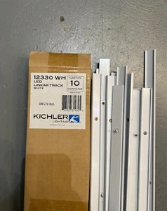 Kichler 12330WH Tape Light Track Collection White Linear Track 36" (10PACK) - Picture 1 of 2