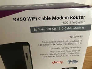 NETGEAR Cable Modem Router N450 Wi-Fi 802.11n DOCSIS 3.0 WORKING TESTED - Picture 1 of 1