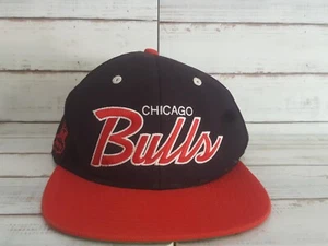 Chicago Bulls Script Snapback basketball cap Mitchell & Ness - Picture 1 of 12