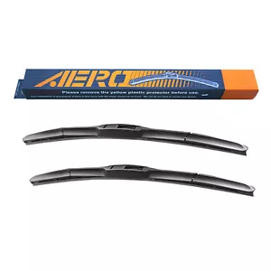 AERO Hybrid 24" & 21" OEM Quality All-Season Windshield Wiper Blades (Set of 2) - Foto 1 di 9